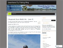 Tablet Screenshot of josenhansflyfishingblog.com